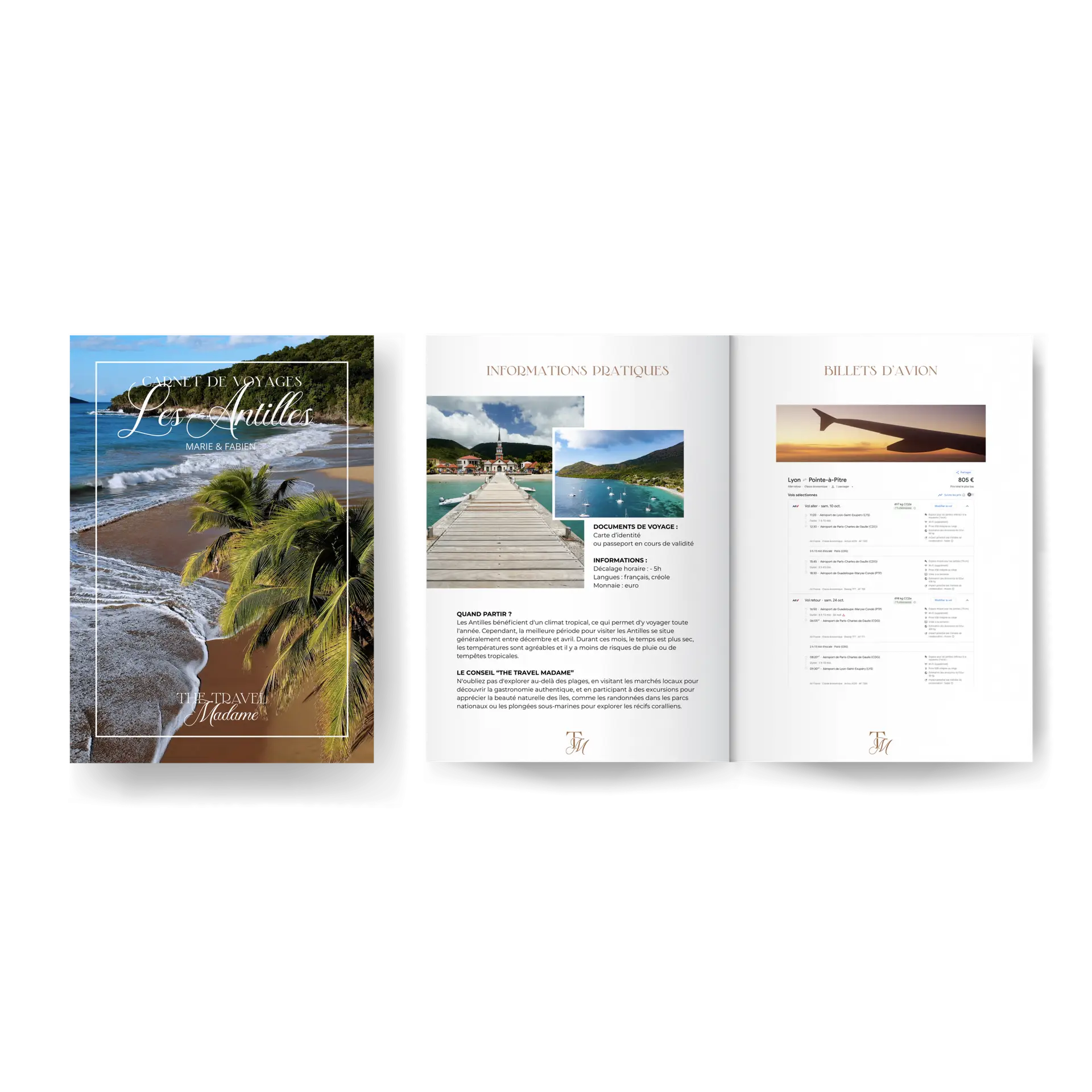 Trame carnet de voyages TM