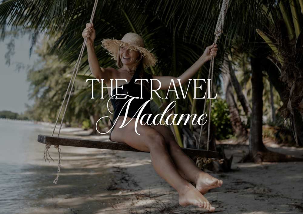 Identité visuelle the travel madame logo
