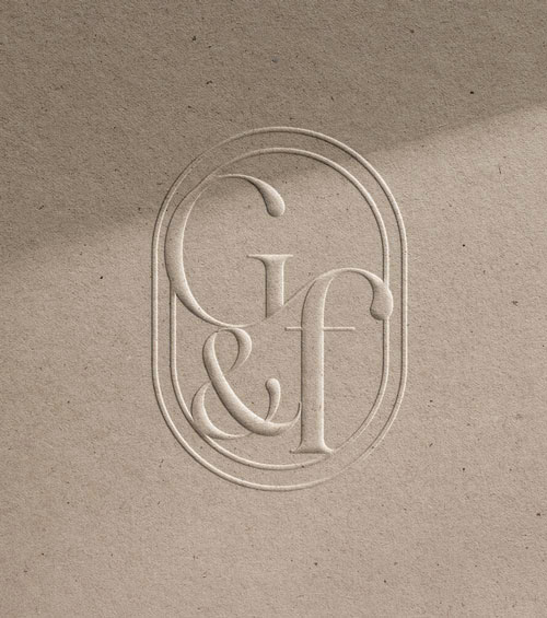 Identité visuelle Graines & Fèves monogramme