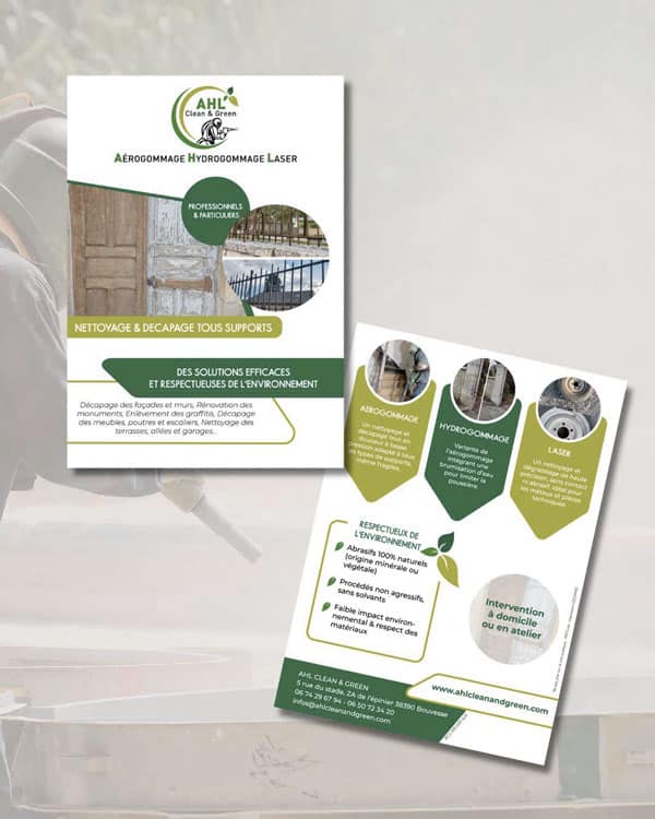 Supports de communication Flyer AHL Clean & Green Bouvesse